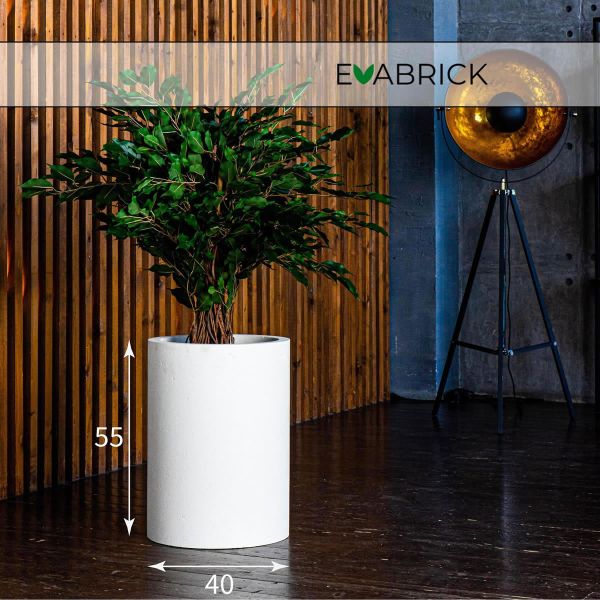 Evaform Cylinder 56 л, 55*40 см, 17 кг, белый, цилиндр