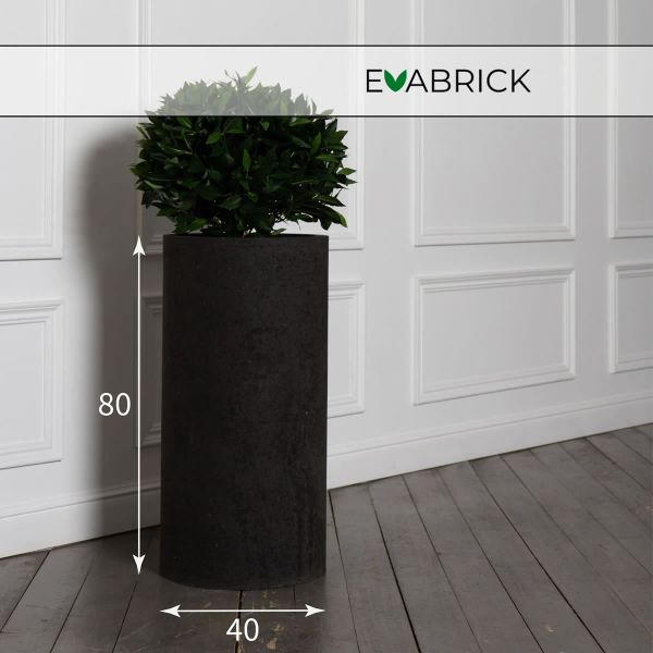 Evaform Cylinder 84 л, 80*40 см, 23 кг, черный, цилиндр