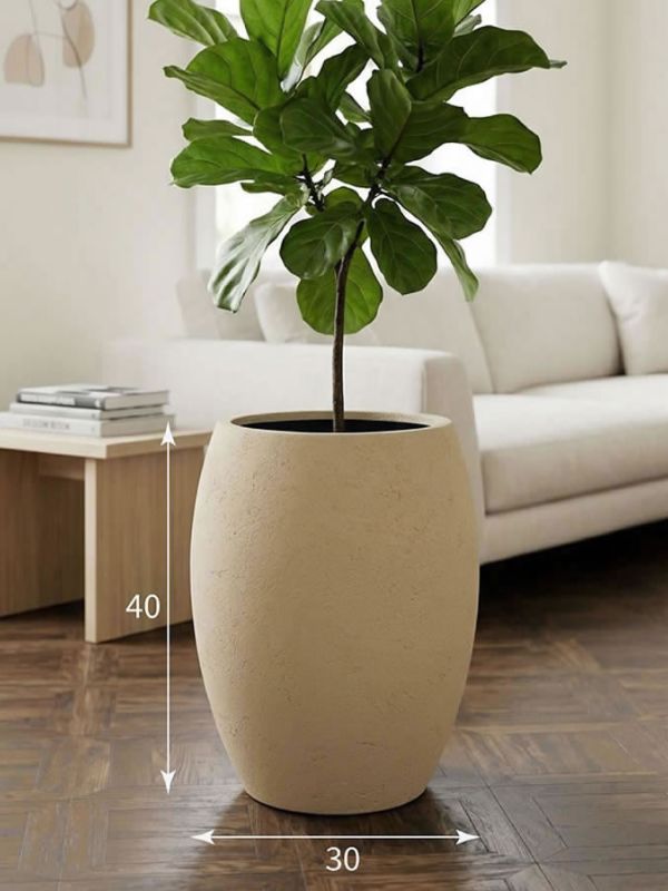 Evaform Amphora 22 л, 40*30 см, 6 кг, бежевый, амфора