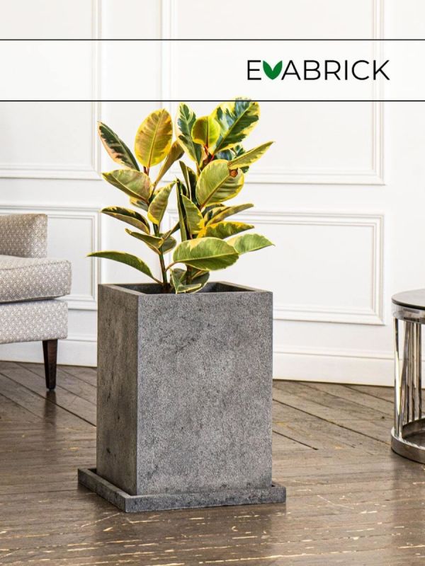 Evaform Cube 51 л, 50*35 см, 17.5 кг, серый, куб с поддоном