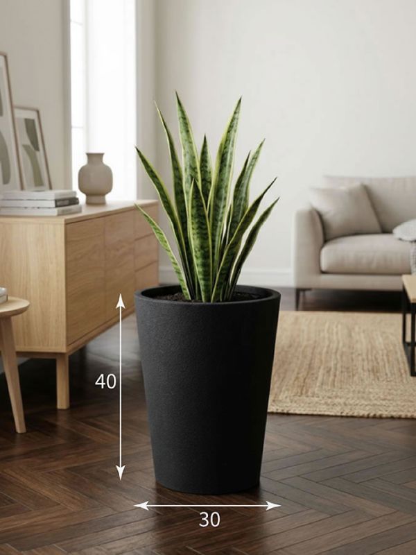 Evaform Cone 22 л, 40*30 см, 6 кг, чёрный, конус