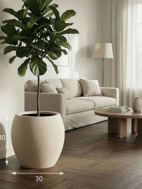 Evaform Amphora 16 л, 30*30 см, 5 кг, бежевый, амфора