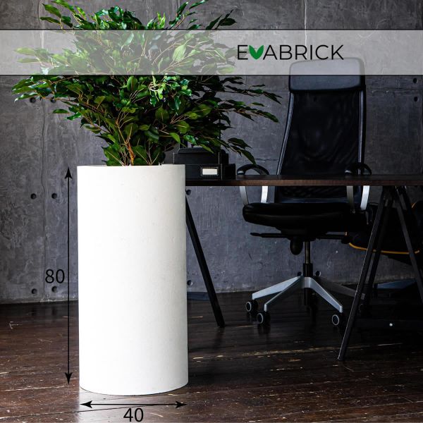 Evaform Cylinder 84 л, 80*40 см, 23 кг, белый, цилиндр
