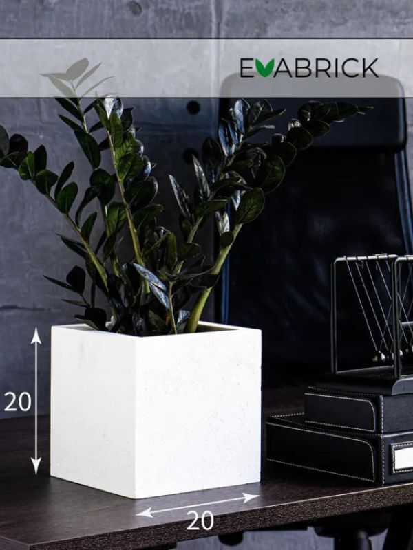 Evaform Cube 5 л, 20*20 см, 4 кг, белый, куб