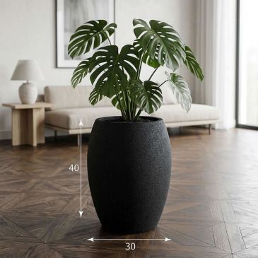 Кашпо Evaform Amphora 22 л, 40×30 см, чёрное
