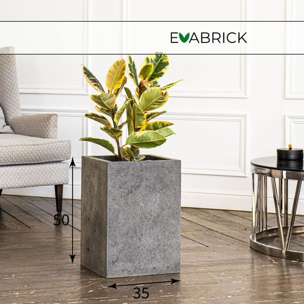 Evaform Cube 51 л, 50*35 см, 14 кг, серый, куб
