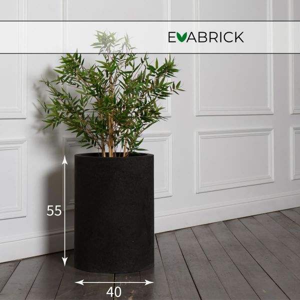 Evaform Cylinder 56 л, 55*40 см, 17 кг, черный, цилиндр