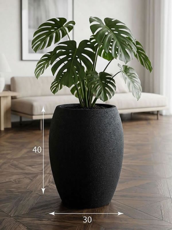 Evaform Amphora 22 л, 40*30 см, 6 кг, чёрный, амфора