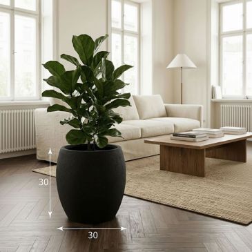 Кашпо Evaform Amphora 16 л, 30×30 см, чёрное