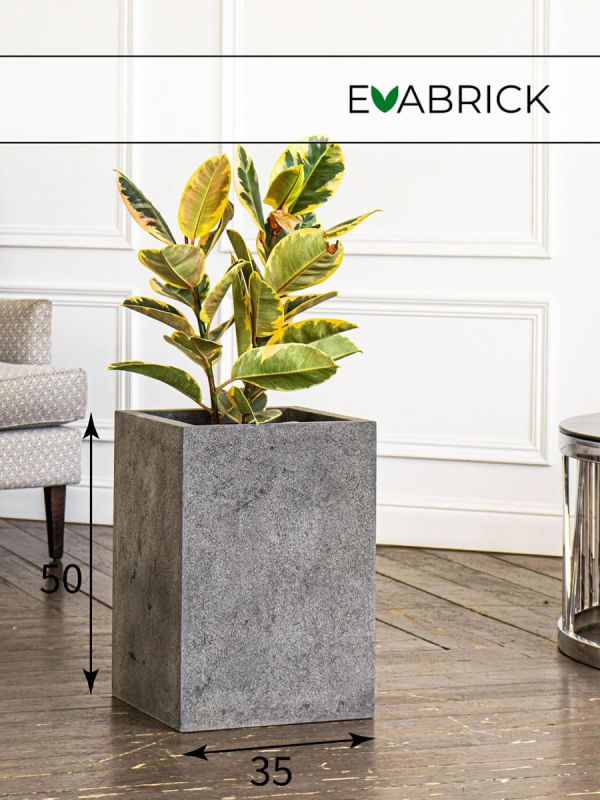 Evaform Cube 51 л, 50*35 см, 14 кг, серый, куб