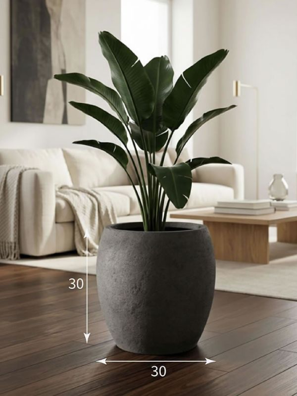 Evaform Amphora 16 л, 30*30 см, 5 кг, серый, амфора