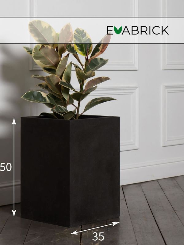 Evaform Cube 51 л, 50*35 см, 14 кг, черный, куб