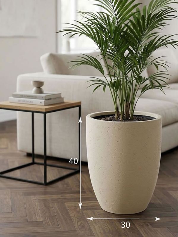 Evaform Vase 23 л, 40*30 см, 6 кг, бежевый, ваза