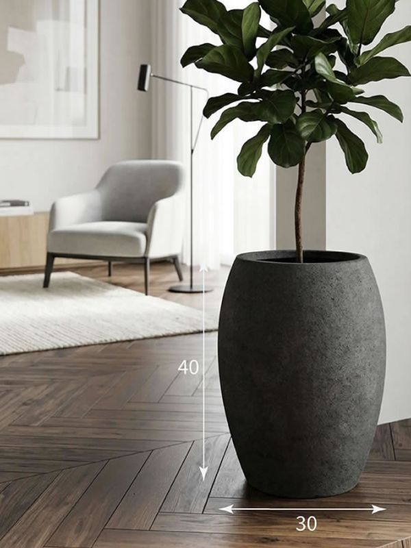 Evaform Amphora 22 л, 40*30 см, 6 кг, серый, амфора