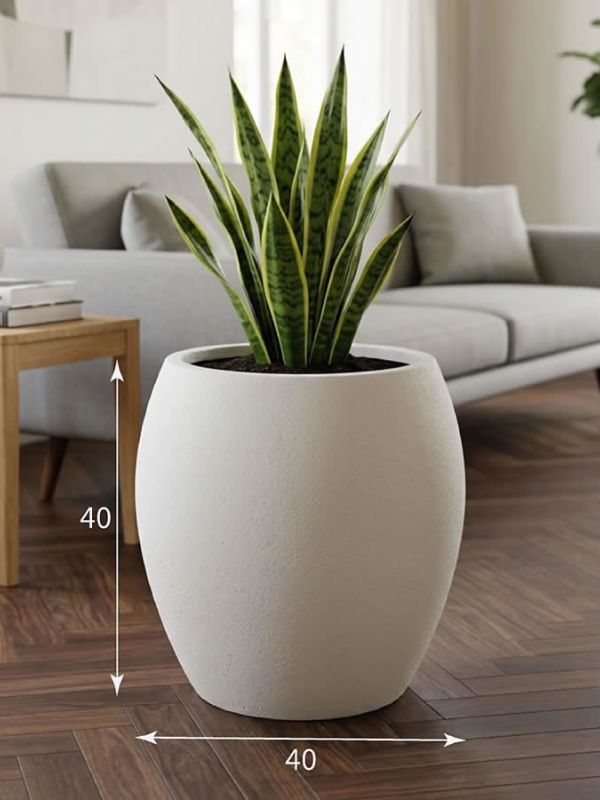 Evaform Amphora 31 л, 40*40 см, 8 кг, белый, амфора