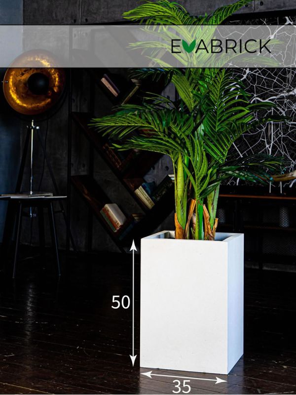 Evaform Cube 51 л, 50*35 см, 14 кг, белый, куб
