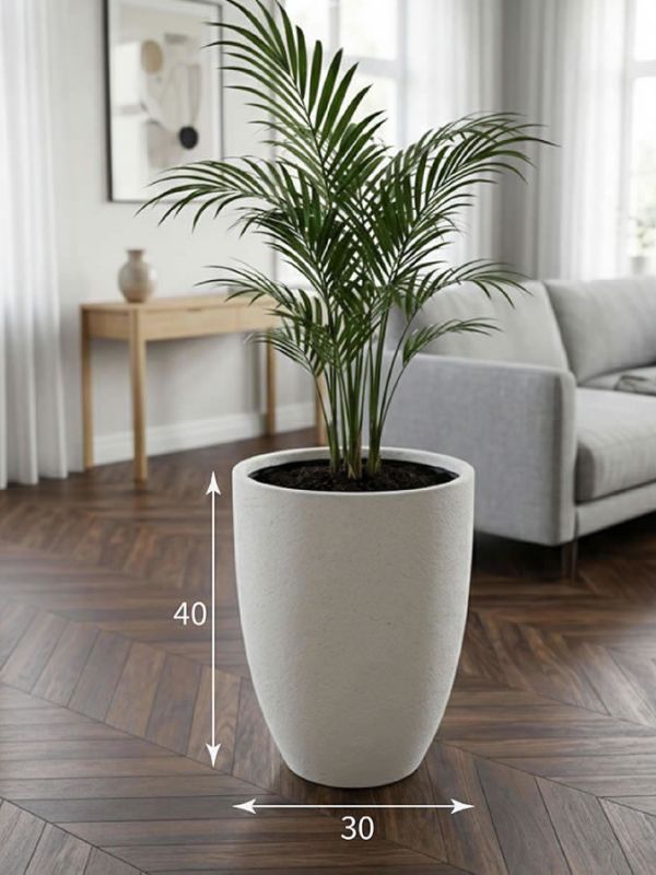 Evaform Vase 23 л, 40*30 см, 6 кг, белый, ваза