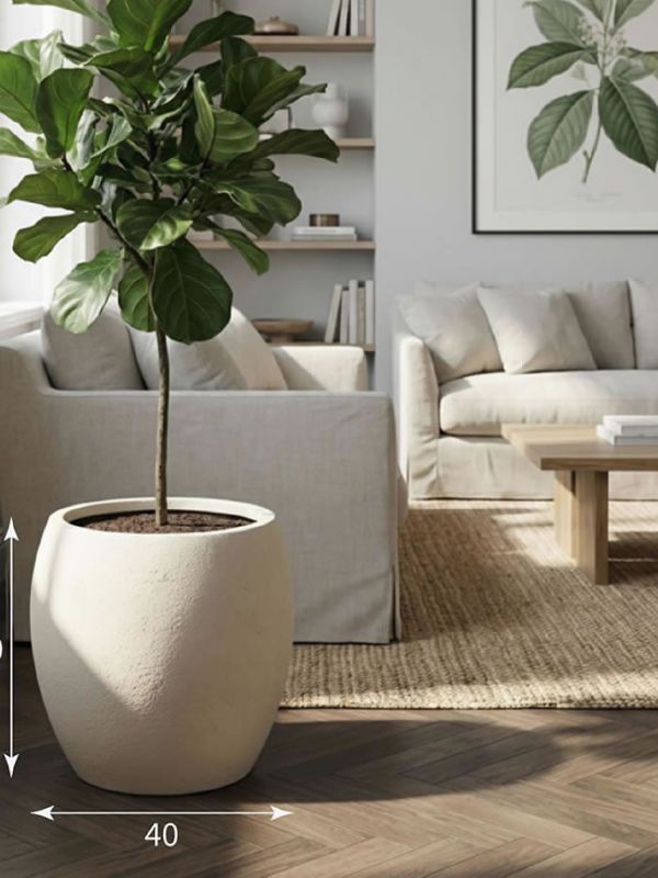 Evaform Amphora 31 л, 40*40 см, 8 кг, бежевый, амфора